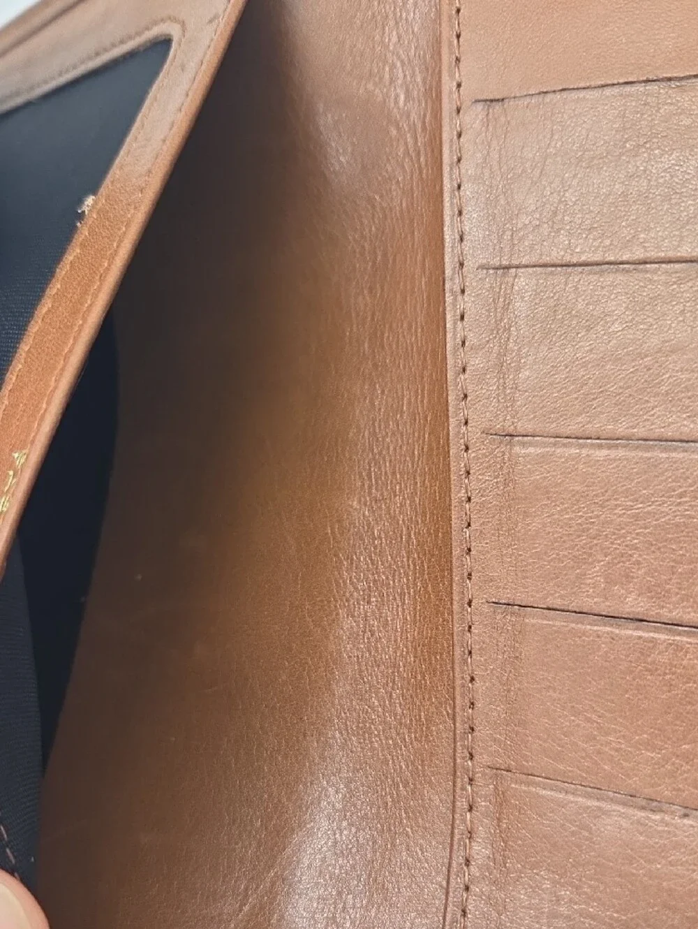 Bosca Nappa Calf Brown Leather Men's Wallet Organizer with Snap Closure
